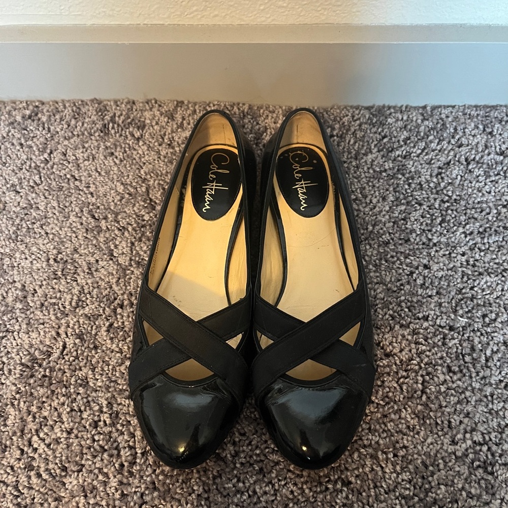 Cole Haan Black Patent Ballet Flats